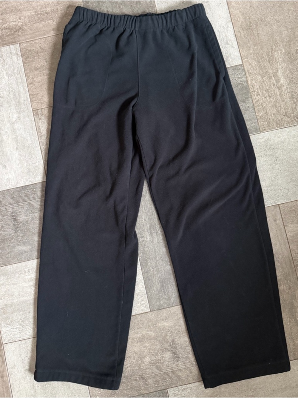 Columbia Black sz M Men's Elastic Waist Black Fleece Sweatpants